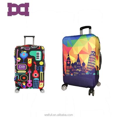 China Fashion Customized Soft Elastic Spandex Luggage Protector Luggage Cover Cheap Spandex Top for sale