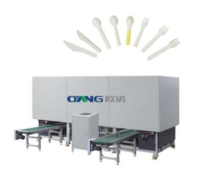 China Full Automatic Hotels Paper Spoon Making Machine Paper Cutlery Machine For Making Paper Cutter Fork Spoon for sale