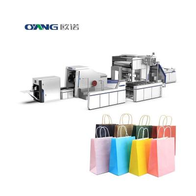 China Factory New Arrival Square Bottom Paper Bag Making Machine , Automatic Paper Bag Making Machine for sale