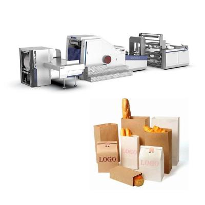 China high tech semi automatic hotels square bottom food paper bag making machine, price of paper bag making machine for making paper for sale