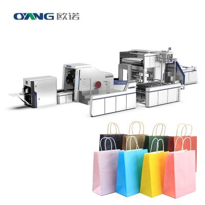 China Full Automatic China Building Material Stores Kraft Paper Bag Making Machine, Shopping Paper Bag Making Machine For Paper Bag for sale