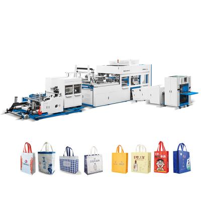 China Garment Shops Leader Fully Automatic Non Woven Bag Making Machine , Non Woven Box Bag Making Machine for sale