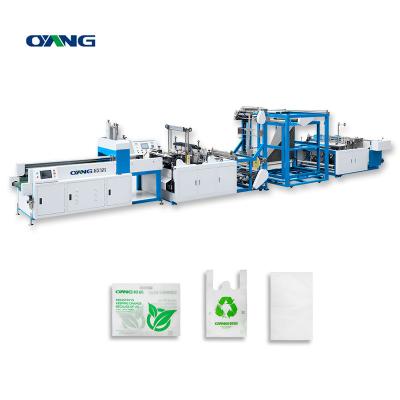 China Garment Shops Full Automatic High Speed ​​T-shirt Pouch Nonwoven Bag Making Machine Nonwoven Bag Making Machine For Making Nonwoven Bag for sale