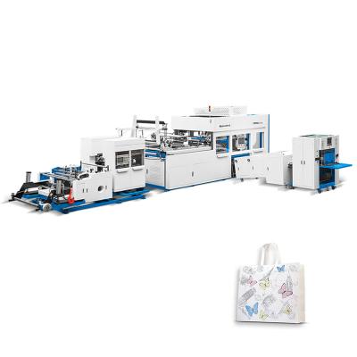 China Garment Shops Manufacturer China Nonwoven Fabric Bag Making Machine , Full Automatic Non Woven Shopping Box Bag Making Machine for sale