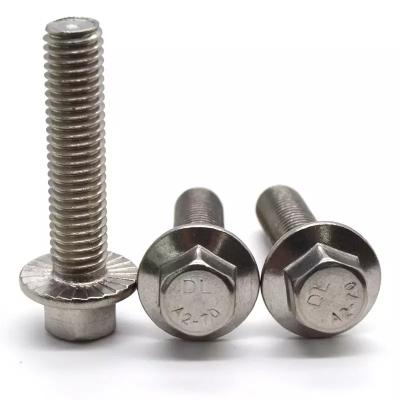 China Wholesale Stainless Steel Factory Price Best Customize High Quality Stainless Steel Flange Bolt Heavy Industry Hex Flange Bolt for sale