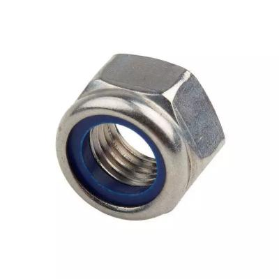 China Heavy Industry Wholesale DIN985 Hexagon Head Self Locking Bolt And Nut M5 M6 High Tension Galvanized Fasteners Bolts Hex Nuts for sale