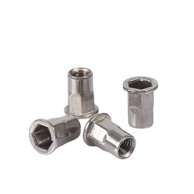 China Factory direct sale best quality heavy industry aluminum rivet nuts stainless steel head M3-M16 flat blind rivet nut for sale