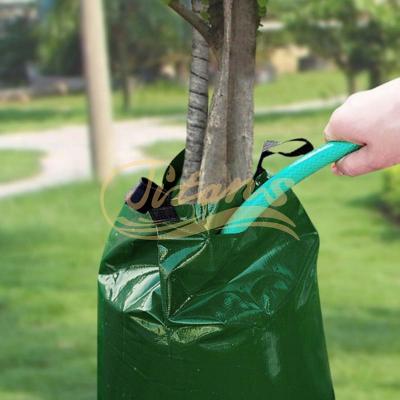 China Agriculture Irrigation 20 Gallon PVC Mesh Tarp Drip Irrigation Slow Release Tree Watering Bag for sale