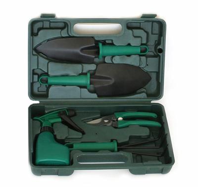 China CLASSIC Cheap Price Green Color Stainless Steel Gardening Tool Kit 5 PCS Garden Tool With Box for sale