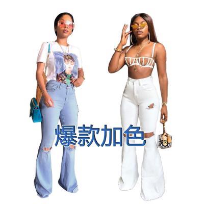 China New Style Breathable Woman Retro Bell Bottom Pencil Pant Bell Bottom Jeans for sale