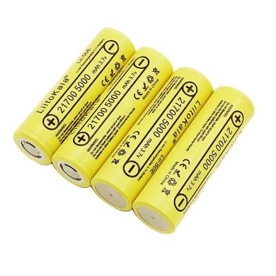 China Toys LiitoKala 21700 5000mah rechargeable battery discharge high power batteries 40A 3.7V 10C for high power devices for sale