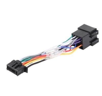 China ABS Electronic Car Radio Stereo ISO Standard Wiring Connector 16 Pin PI100 Plug Cable For Pioneer 2003 On for sale