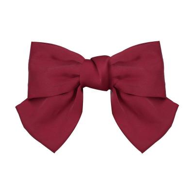 China European and American style high quality women's cute satin spring hairpin bowknot hair clip hair accessories for sale