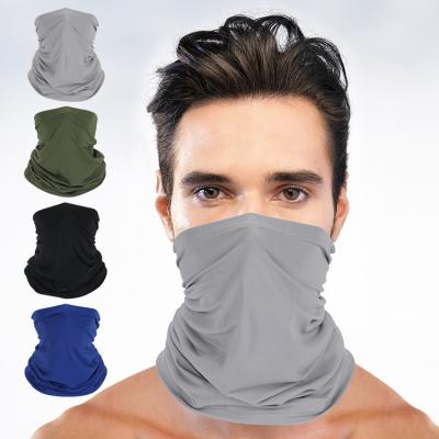 China Custom Windproof Windproof Sunscreen Ice Sport Face Mask Recycling Silk Turban For Outdoor for sale