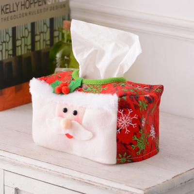 China Tissue Package Christmas Bag Decoration Paper Napkin Set Super Exquisite Cute Christmas Gift Box for sale