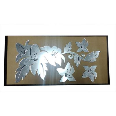 China Decorative Wholesale Acrylic Wall Mirror Sticker Decoration 3D Flower Shape Plastic Mirror for sale