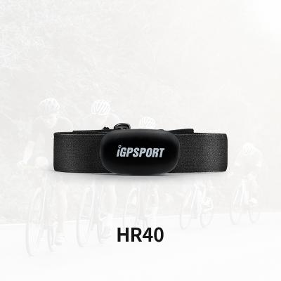 China Fitness iGPSPORT HR40 Ble 4.0 ANT+ Group Fitness Cycling Running Heart Rate Monitor Chest For Bike Computer for sale