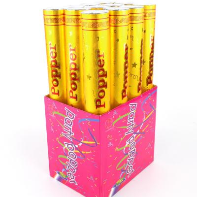 China Paper Sell Well Biodegradable Gold Confetti Air Compress Custom New Type Cannon for sale