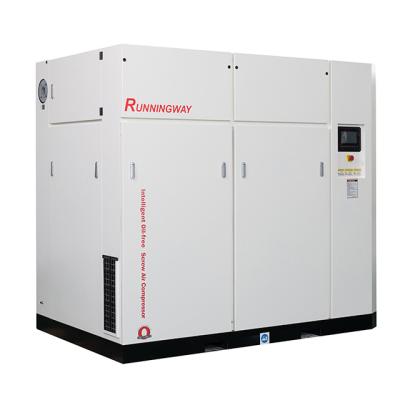 China High Efficiency 55KW Runningway Oil Free Screw Air Compressor for sale