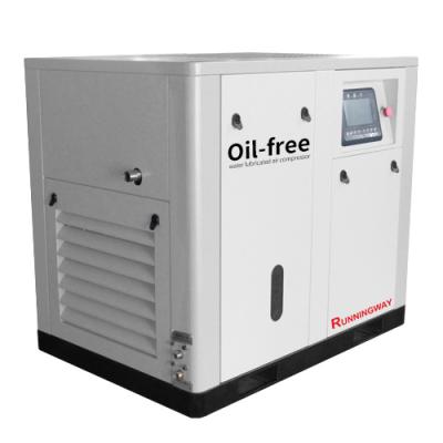 China Oil Free Single Screw Oil Free Water Saving Lubricated Screw Air Compressor RD7 for sale