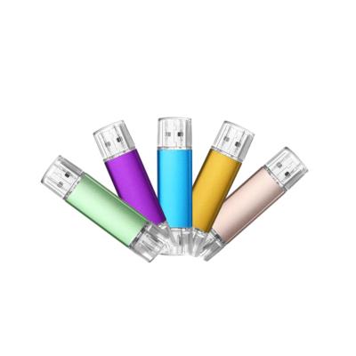 China Metal Shine in Colors OTG USB Flash Drive USB 2.0 2GB 4GB 8GB 16GB 32GB 64GB USB Pendrive for sale