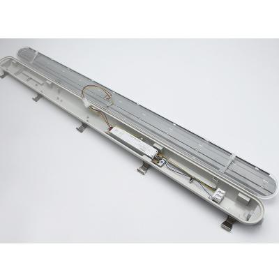 China Multipurpose Slim LED Tube Waterproof , 50HZ 4 Foot Vapor Tight LED Light Fixtures for sale