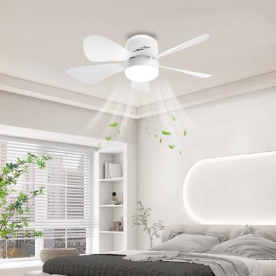 China Fan Light Dimmable Kitchen E26 E27 Bulb 5 Blades Socket Fan Remote Control Ceiling Fan for sale