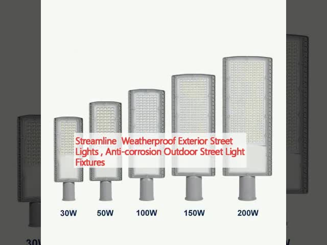 Streamline  Weatherproof Exterior Street Lights , Anti-corrosion Outdoor Street Light Fixtures