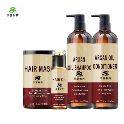 China Van het de Boomhaar van de sulfaat de Vrije Thee Shampoo Argan Oil Hair Care Set Te koop