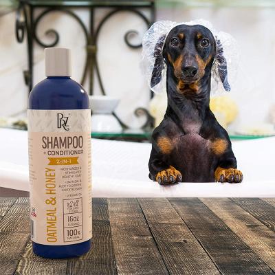 China Harina de avena Honey Pet Care Shampoo Conditioner para los pequeños animales domésticos 16 onzas en venta