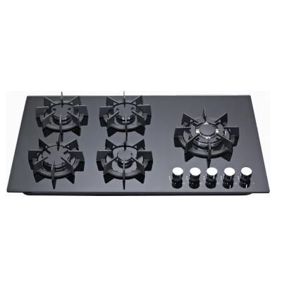 China High Quality Hotel 5 Burner Gas Hob 5 Burner Indoor Cooker for sale