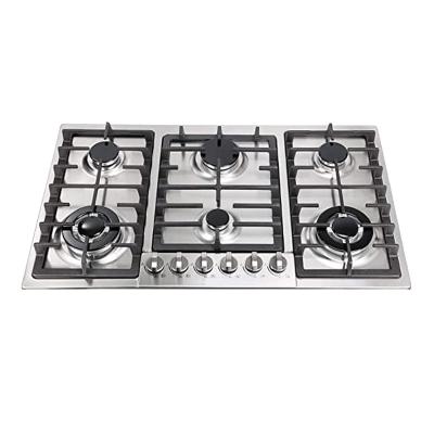 China Hotel 2022 New Designed 6 Burners Built In Gas Hob With Heavy Pan Support for sale