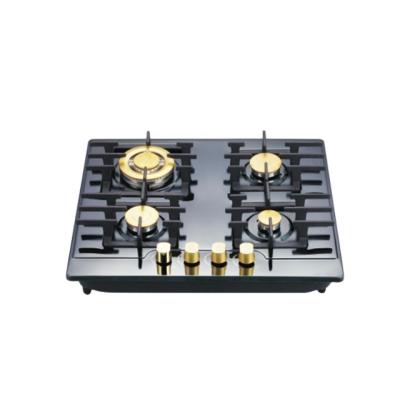 China Hotel 2021 New Models Cast Iron Back 4 Burner Gas Hob With CE Certificate Copper Cover for sale