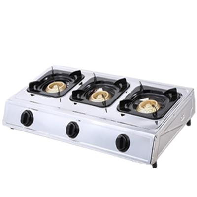 China 3 Burners Gas Hob Auto Ignition Gas Stove Easily Cleaned Cooker for sale