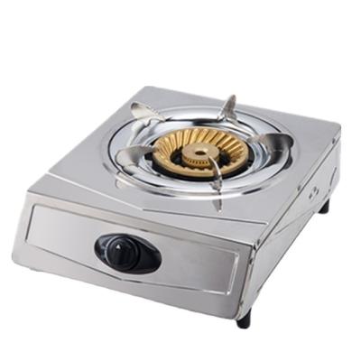 China Zhongshan Hotel Stainless Steel Table Gas Stove Copper Burners Gas Cooker for sale