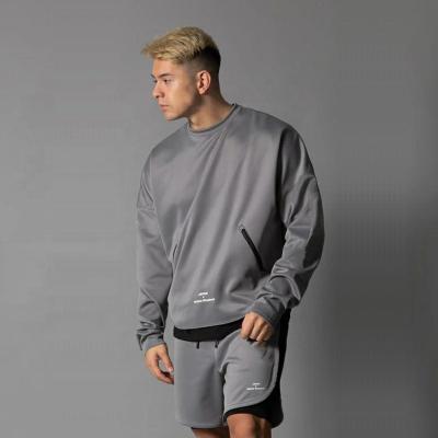 China OEM Custom Mens Plus Size Cotton Polyester Zipper Pocket Crewneck Blanket Hoodies Plus Size Low Moq for sale