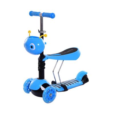 China Wholesale Kid Low Cost Blue 3 Wheel Kids Skate Kids Scooter With Kids Seating for sale