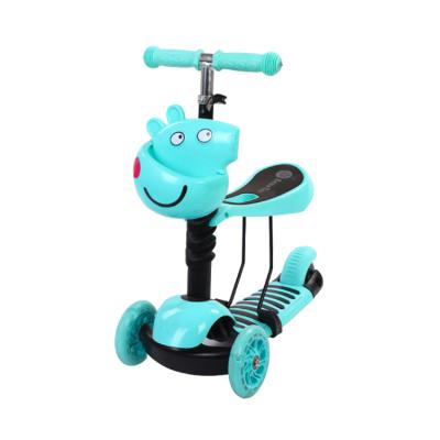 China Child Low Price 3 Wheels Kids Kick Children's Scooter With Kids Seating for sale