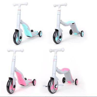 China 2021 new models kids toys baby 3 wheels adjustable scooter height 3 in 1 child scooter for sale for sale