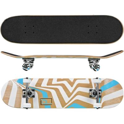 China Fashion Outdoor Activities Creative Cork Bamboo Skateboard Skateboard Face Single Fish Board for sale