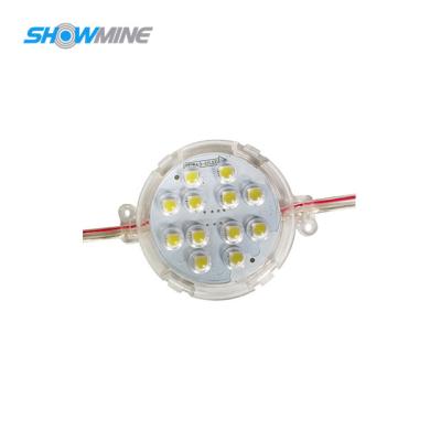 China LANDSCAPE 80mm DC24v warm white cutout led pixel lamps 3w led pixel dots IP68 12pcs SMD3535 20 pcs per string for sale