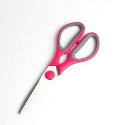 China New Style Customized Logo 3CR13 Stainless Steel Customized Handle Kitchen Scissors Colorful Kitchen Cutting Shears for sale