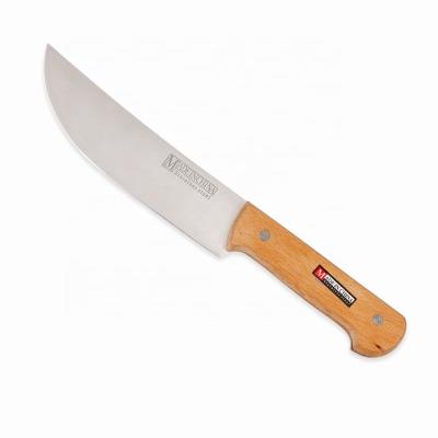 China 7 Inch Blade ZC18 Disposable Wood Handle Customized Logo Professional Cleaver Carving Fish Flesh Kitchen Chef Knife for sale