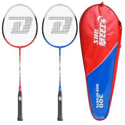 China Eastic & Wholesale Durable Double Happiness 300 CSAD Badminton Rackets Iron Alloy Badminton Racket for sale