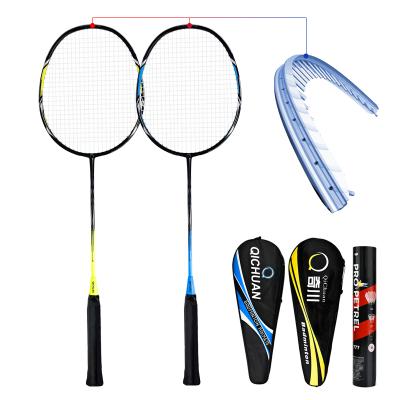 China Eastic & Qichuan Protector Badminton Racket Durable Hot Selling Aluminum Alloy Carbon Compound Badminton Rackets For Beginners for sale