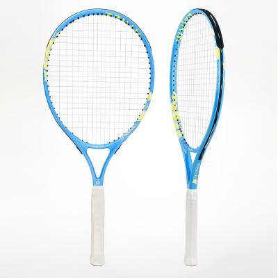 China Outdoor Game Pre-Stringed Head Light Balance Best Price 19 Inch Aluminum Custom Tennis Racket for sale