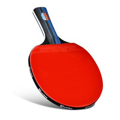 China Professional table tennis racket set long handle and short handle wood ping pong bats set with balls and hand bag 260*150mm for sale