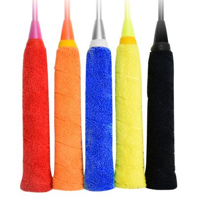 China Adjustable Breathable Towel Grip Band Sweatable Elasticity Single Pack Badminton Racket Towel Paddling Overgrip for sale