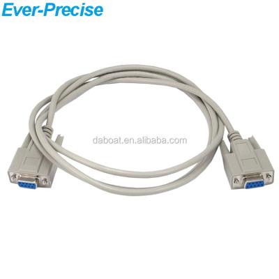 China Custom Length RS232 Serial Cable Electronic Cable DB9 Female To DB9 Female Cable for sale