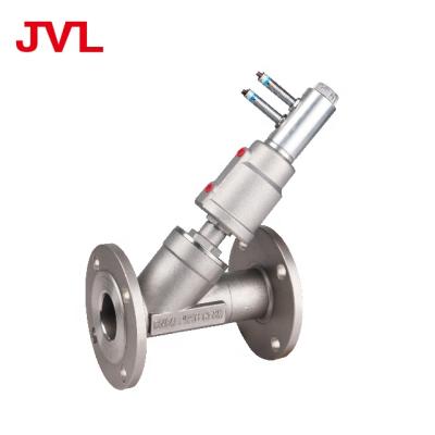 China General JL Threaded Pneumatic Air Control Stainless Steel Angle Seat Valve for sale